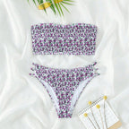 Damen Bandeau-Bikini mit raffinierten Rüschendetails R&B