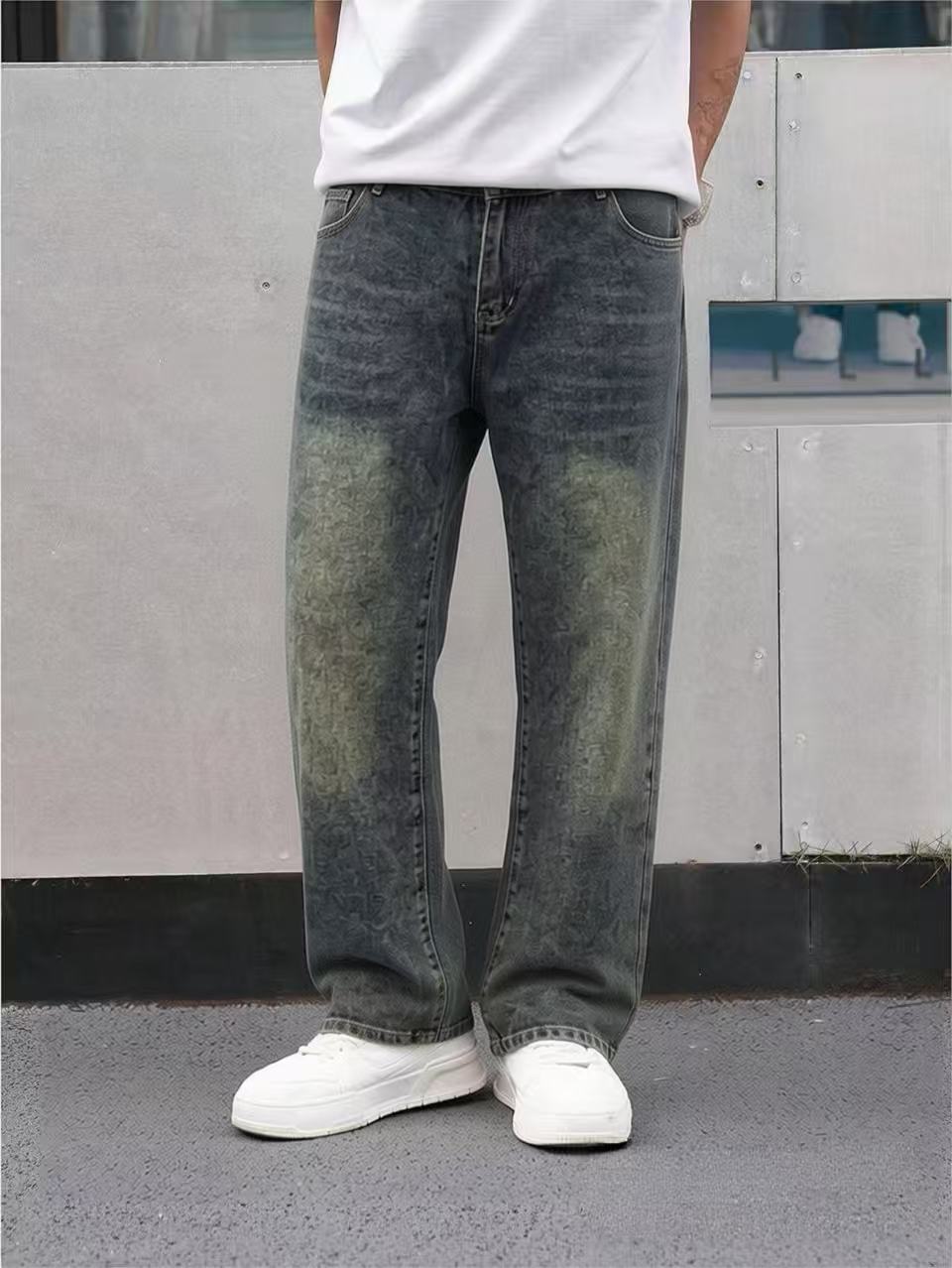 Herren lässige Jeans mit einzigartigem Design R&B