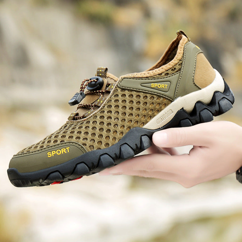 Damen Atmungsaktive und rutschfeste Sportschuhe mit elastischem Schnellschnürsystem R&B