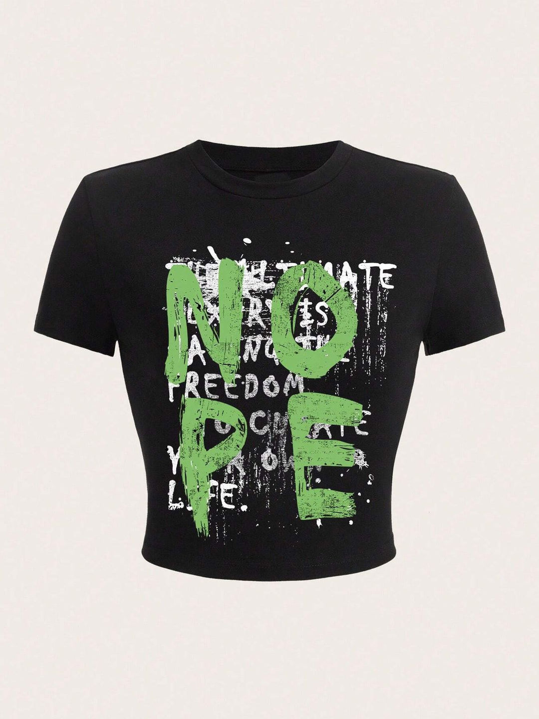 Damen T-Shirt mit funkelndem Discokugel-Motiv und zeitgemäßem Schleifendetail R&B