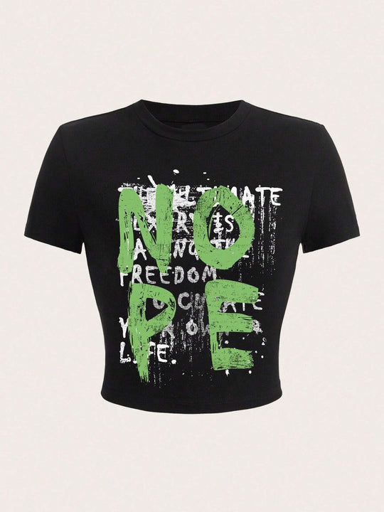 Damen T-Shirt mit funkelndem Discokugel-Motiv und zeitgemäßem Schleifendetail R&B