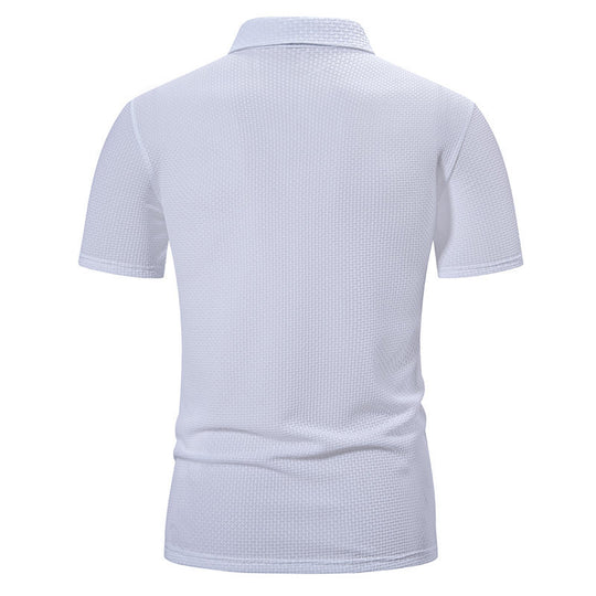 Herren Polohemd mit strukturiertem Design und modernen Akzenten R&B