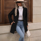Damen Elegante und taillierte Übergangsjacke mit praktischen Taschen R&B