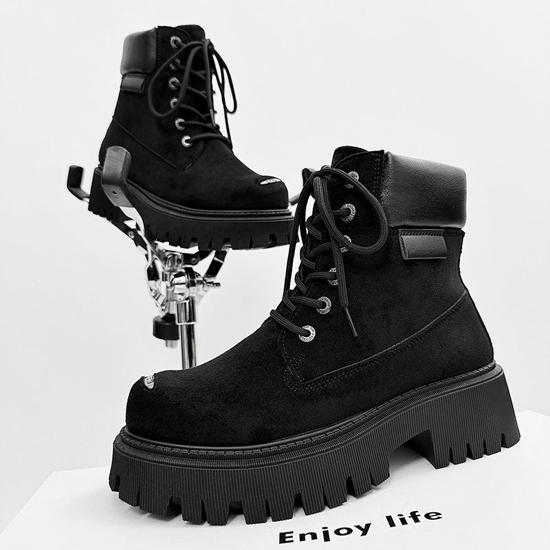 Damen modische Stiefeletten mit trendiger Profilsohle