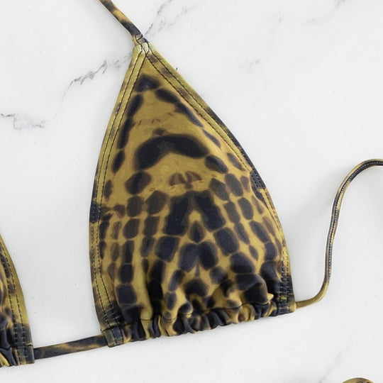 Damen Triangel-Bikini mit verstellbaren Schnürdetails R&B