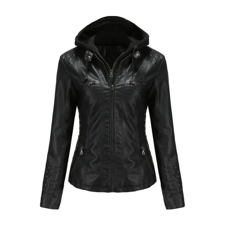 R&B | Winterjacke mit Kapuze Reißverschluss