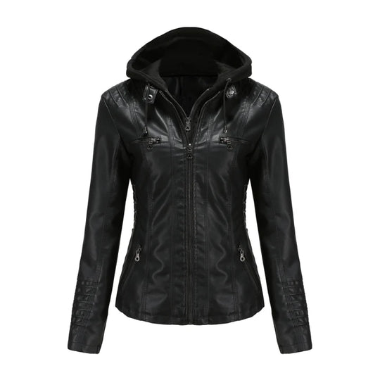 R&B | Winterjacke mit Kapuze Reißverschluss