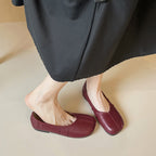 Damen Ballerinas mit einzigartigem Faltendesign