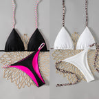 Damen Triangel-Bikini mit bunten Akzenten R&B
