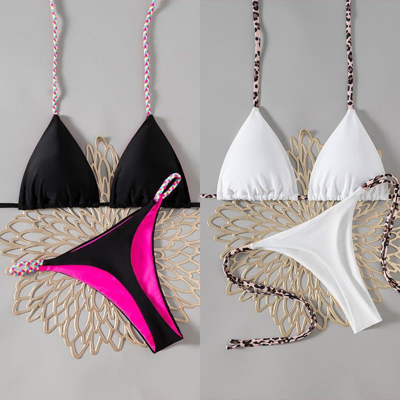 Damen Triangel-Bikini mit bunten Akzenten R&B