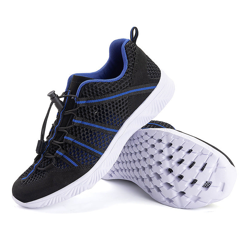 Damen nan atmungsaktiver Netzstoff-Sneaker mit Kordelzugverschluss, ultraleichter EVA-Flexsohle und gepolstertem Fersenkragen R&B