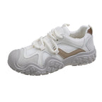 Damen sportliche Sneakers mit robustem Sohlenprofil und atmungsaktiven Materialien R&B