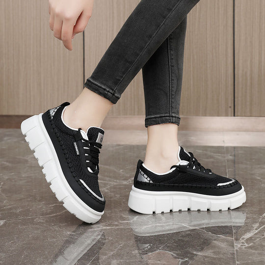 Damen Sportliche Chunky Sneakers mit atmungsaktiver Mesh-Oberfläche und robuster Sohle R&B