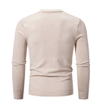 Herren klassischer Rundhals-Pullover aus weichem Strick R&B