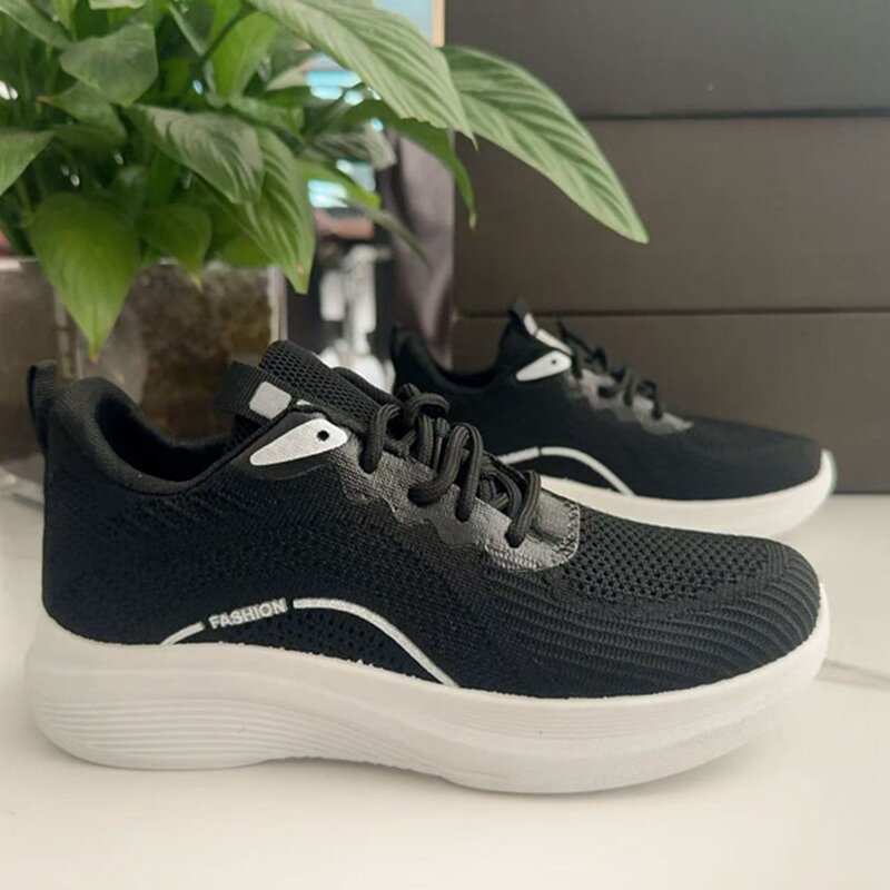 Damen Atmungsaktive Lauf-Sneaker mit stoßdämpfender Sohle und flexibler Struktur R&B