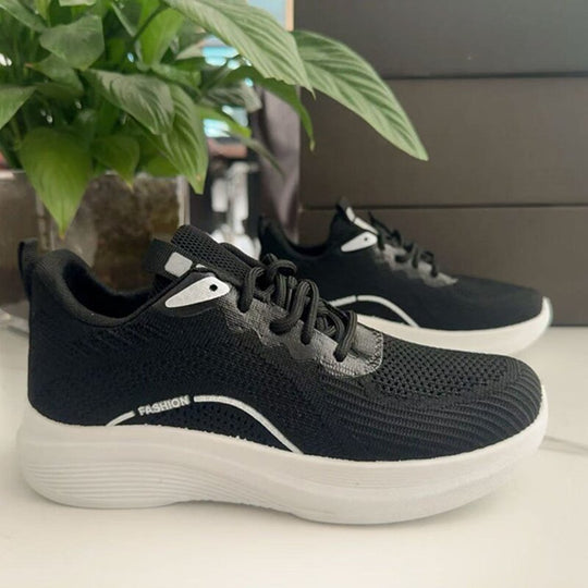 Damen Atmungsaktive Lauf-Sneaker mit stoßdämpfender Sohle und flexibler Struktur R&B