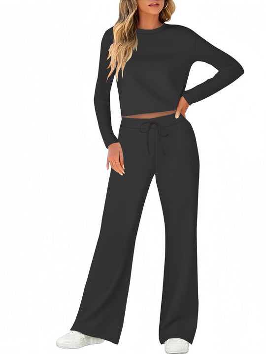 Damen Bequemes Lounge-Set mit weitem Schnitt und langem Arm R&B