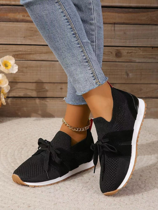 Damen sportliche Sneaker mit atmungsaktivem Mesh-Obermaterial R&B