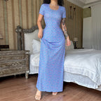 Damen Maxikleid mit floralem Muster R&B