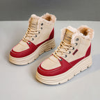 Damen Winter Sneaker mit flauschigem Innenfutter und modischer Plateau-Sohle R&B