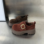 Damen Komfortable Chunky Clogs mit luxuriösem Schnallenverschluss R&B