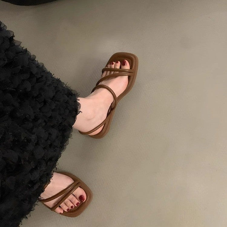 Damen Riemchen-Sandalen mit bequemem Fußbett und modischem Design R&B