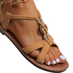 Damen Freizeit-Sandalen mit geflochtenem Riemendesign und anatomischer Fußbettung R&B