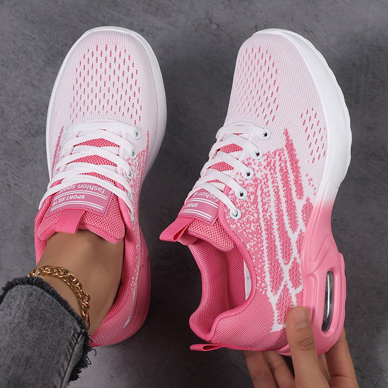 Damen Sportliche Sneaker mit atmungsaktiver Obermaterialstruktur und dämpfender Sohle