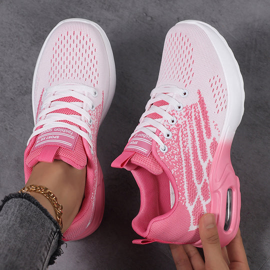 Damen Sportliche Sneaker mit atmungsaktiver Obermaterialstruktur und dämpfender Sohle R&B