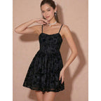 Damen Sommerliches Minikleid mit feinen Spitzenakzenten R&B