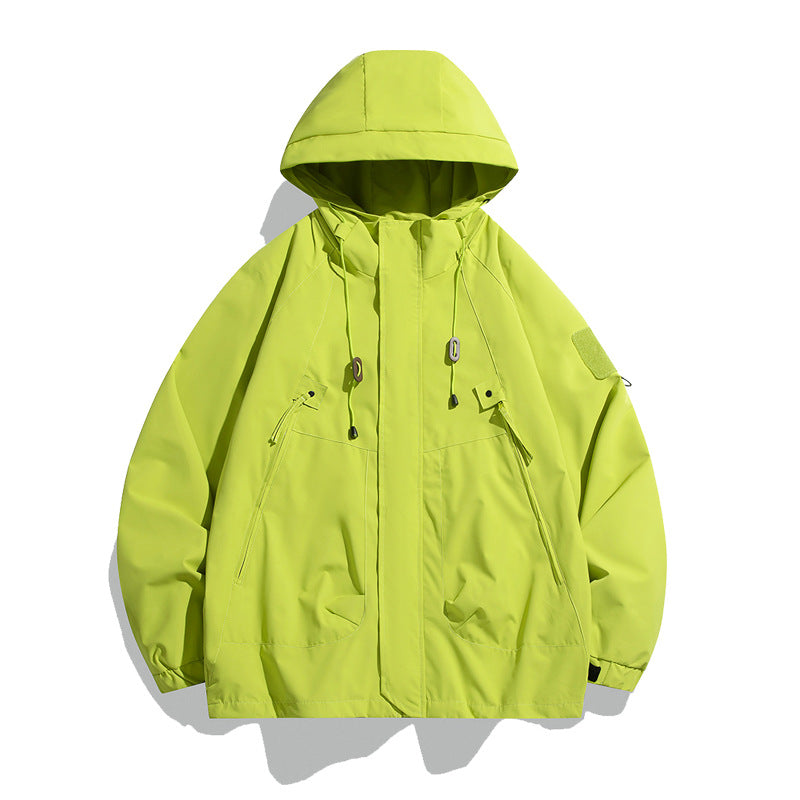 Damen lässige Outdoor-Jacke mit verstellbarem Kapuzensystem und funktionalen Taschen R&B