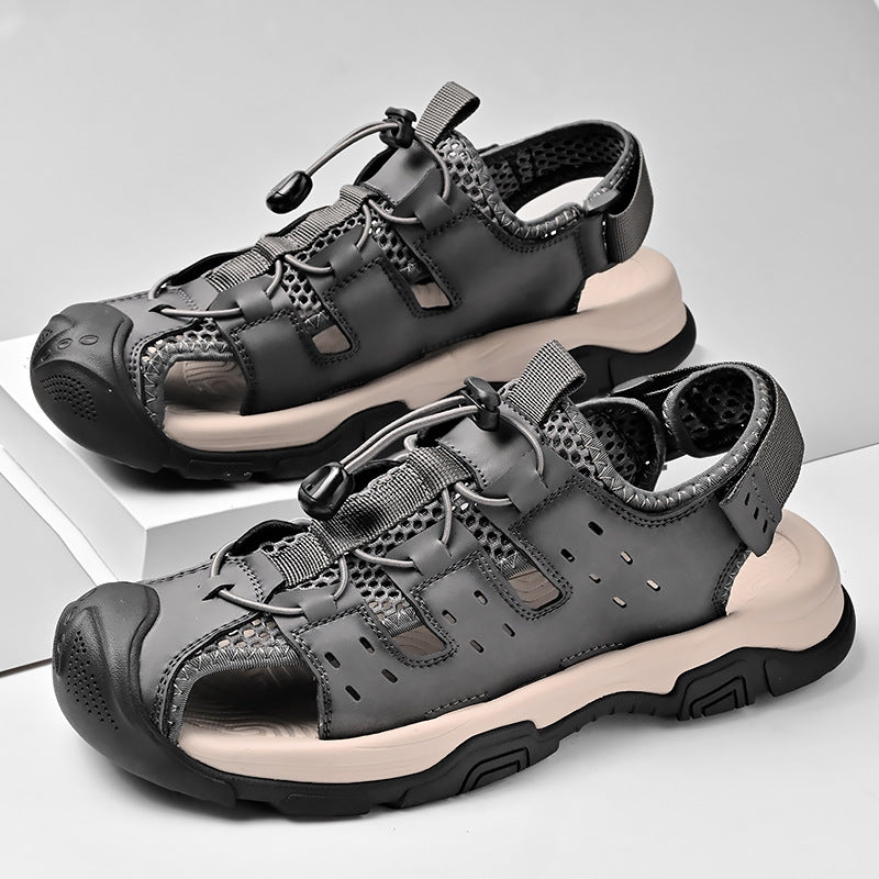 Herren Atmungsaktive Outdoor-Sandalen mit rutschfester Sohle