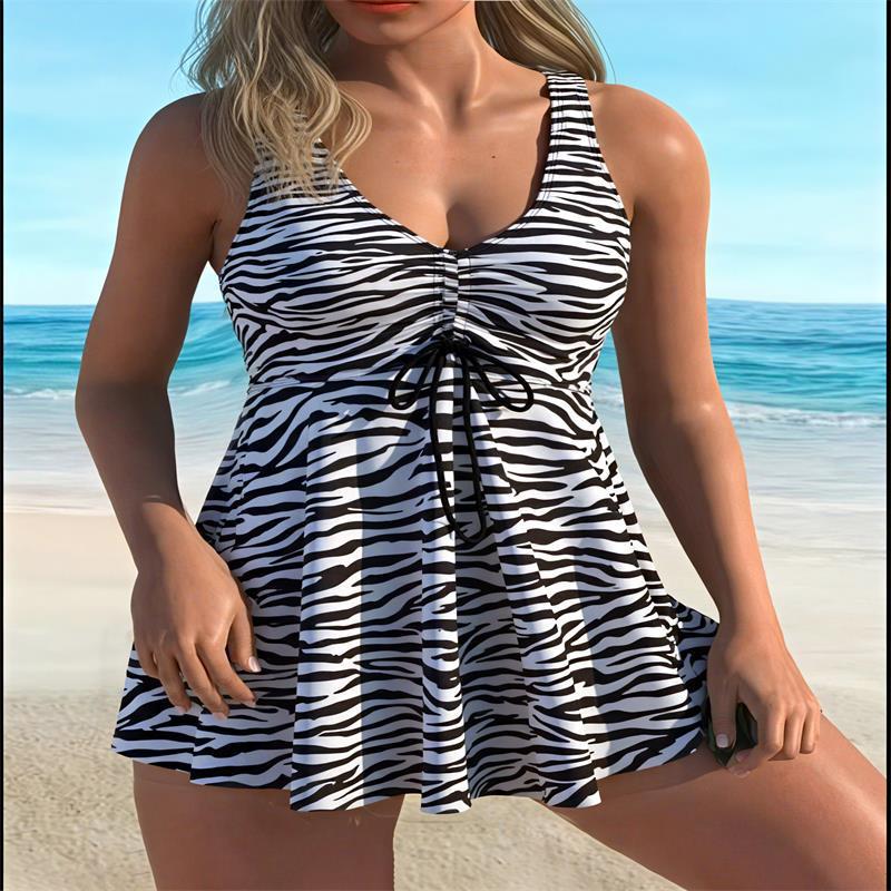 Damen Strandkleid mit dynamischem ZR&Bra-Design R&B