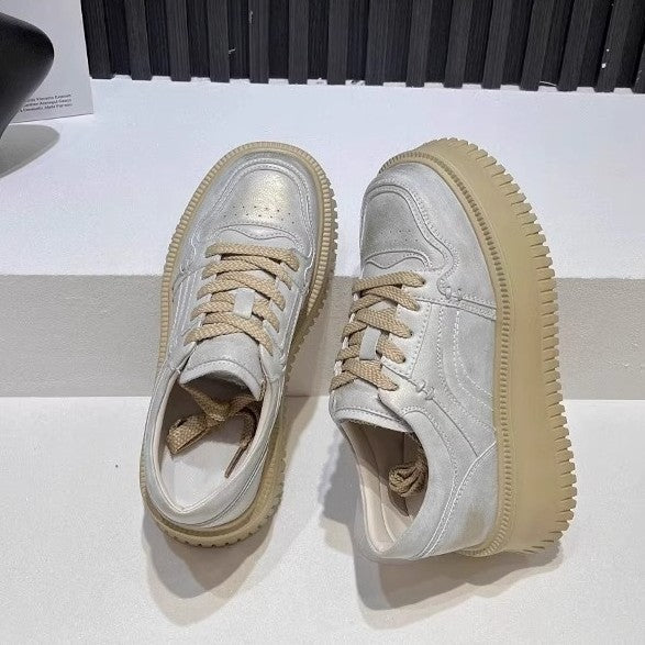 Damen Plateau-Sneaker mit ergonomischer Dämpfung und modischem Design R&B