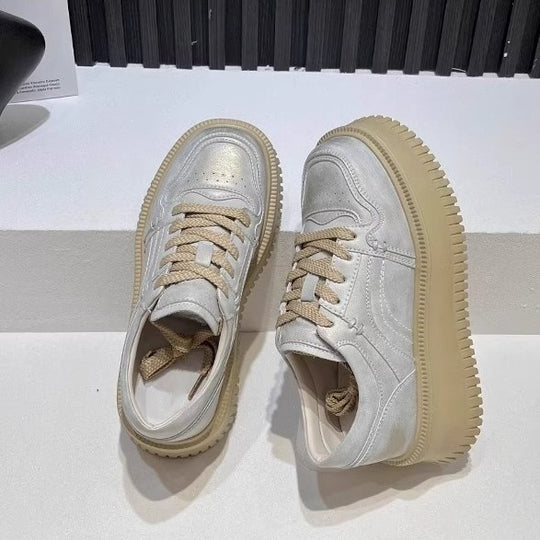 Damen Plateau-Sneaker mit ergonomischer Dämpfung und modischem Design R&B
