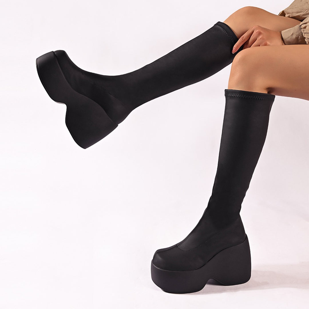 Damen High-Performance Plateau-Stiefel mit ergonomischem Design und rutschfester Sohle R&B