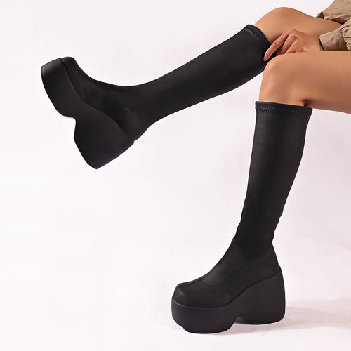 Damen High-Performance Plateau-Stiefel mit ergonomischem Design und rutschfester Sohle R&B