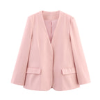 Damen Blazerjacke mit elegantem Schnitt und modernen Taschen R&B