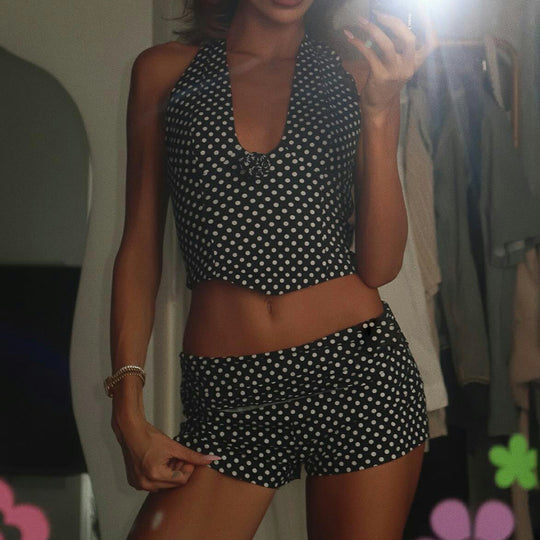 Damen Badeanzug-Set mit floralem Design und funktionalen Trägern R&B