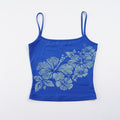 Damen Spaghetti-Top mit floralen Druckdetails R&B