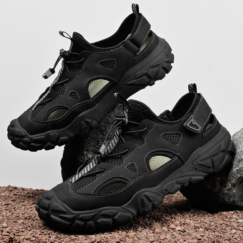 Damen Atmungsaktive Sport-Sandalen mit Anti-Rutsch-Sohle und Verstellbarem Schnellschnürsystem R&B