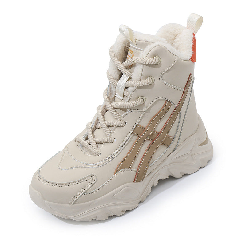 Damen Plüschgefütterte Winter Sneakers R&B