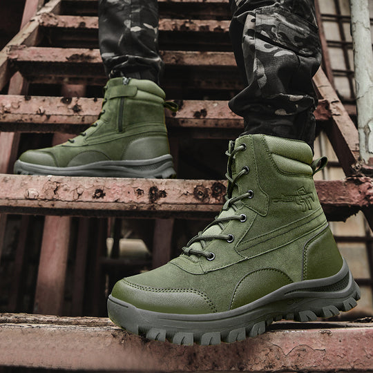 Herren Hochwertige Einsatzstiefel mit rutschfester Sohle und atmungsaktivem Design R&B