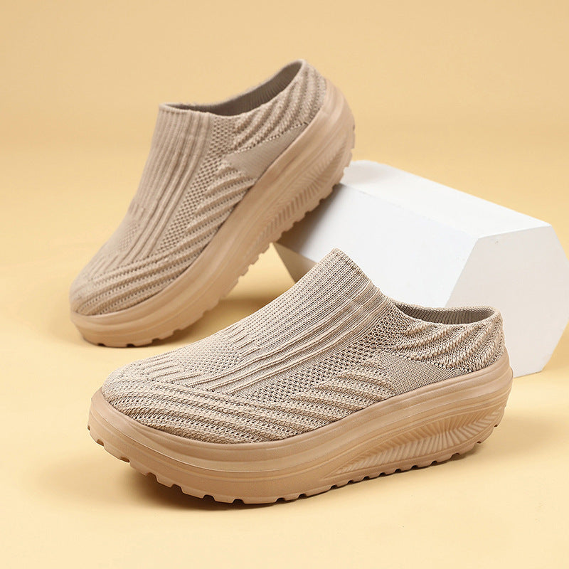 Damen bequeme Clogs mit atmungsaktivem Obermaterial und rutschfester Sohle