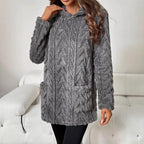 Damen Kuscheliger Hoodie mit Struktur R&B