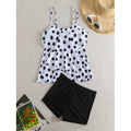 Damen Tankini mit gepolstertem Oberteil und sportlichem Höschen R&B