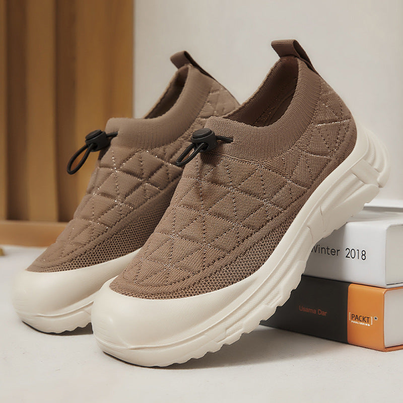 Damen Leichte und flexible Slip-On Freizeitschuhe