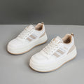 Damen sportliche Plateau-Sneaker mit atmungsaktivem Mesh-Obermaterial und dämpfender Sohle R&B