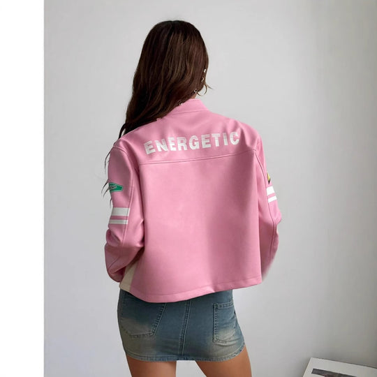 Damen Sportliche Kurzjacke mit detailreichen Applikationen R&B