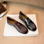 Damen Mokassins mit dekorativen Fransen und elegantem Design R&B